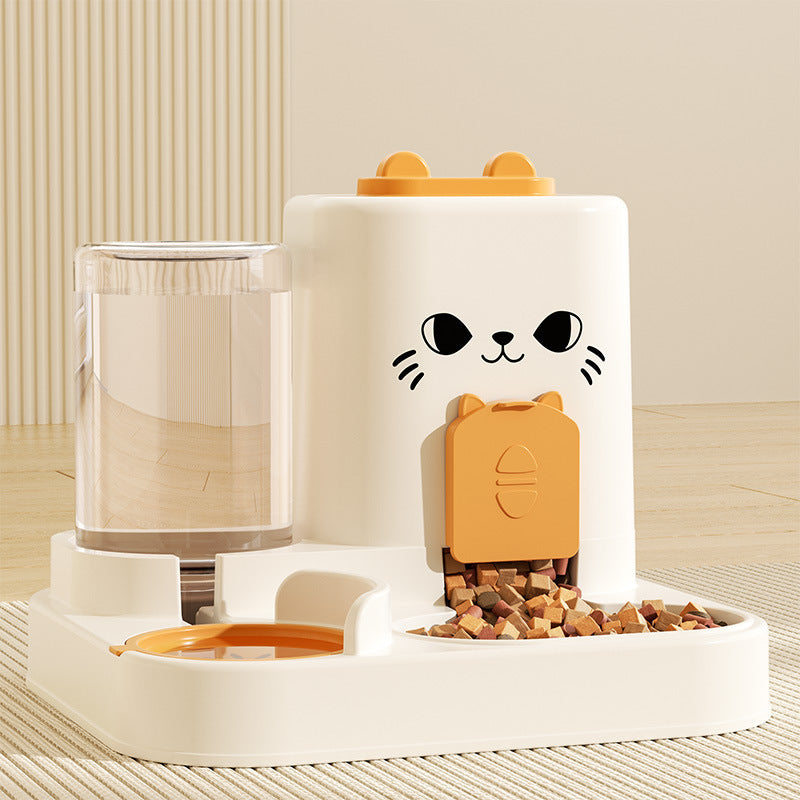 Automatic Pet Feeder Bowl with Water Dispenser