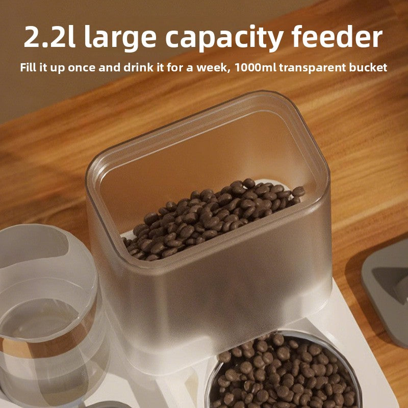 Automatic Pet Feeder Bowl with Water Dispenser