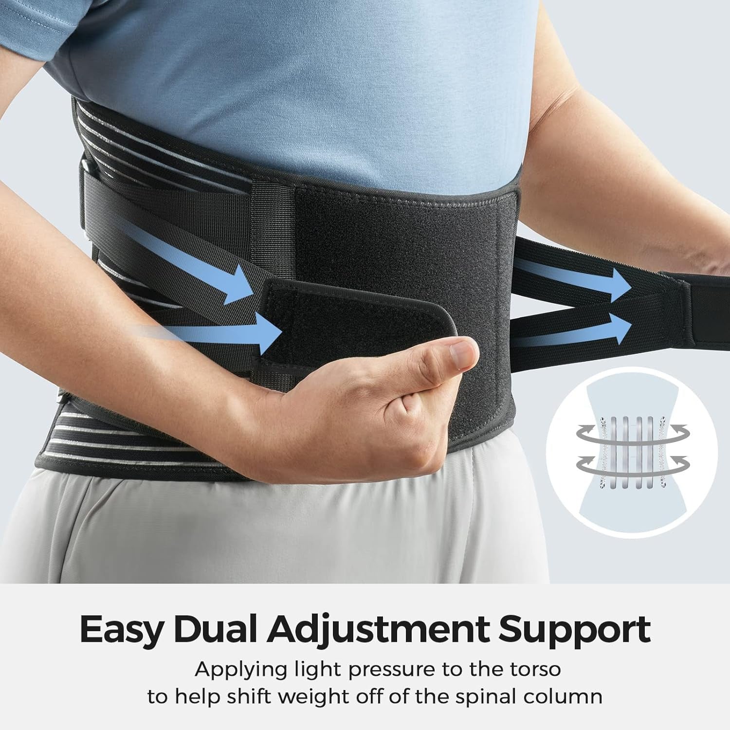 Adjustable Breathable Lumbar Support Belt