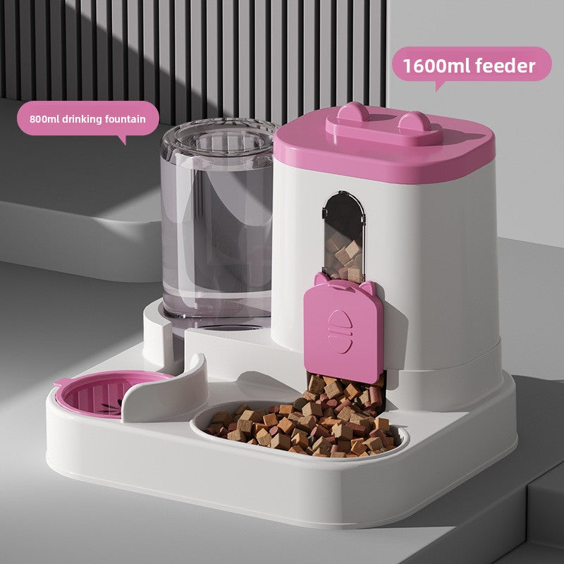 Automatic Pet Feeder Bowl with Water Dispenser