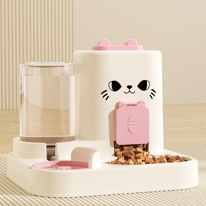 Automatic Pet Feeder Bowl with Water Dispenser