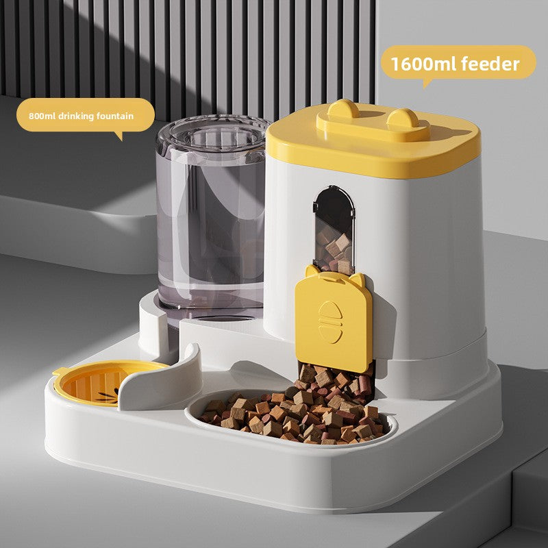 Automatic Pet Feeder Bowl with Water Dispenser