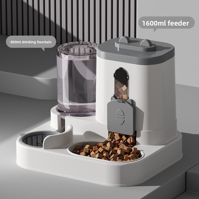 Automatic Pet Feeder Bowl with Water Dispenser